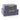 A set of two blue shagreen decorative boxes with a textured surface, perfect for home decor or storage.