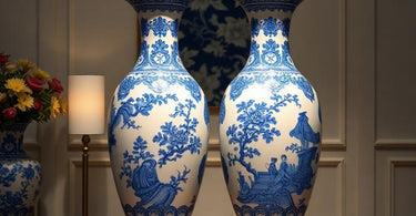 9+ Blue and White Chinoiserie Vases cheap for the Discerning Decorator