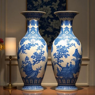 9+ Blue and White Chinoiserie Vases cheap for the Discerning Decorator