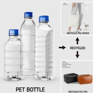 What kinds of material can RPET be?