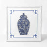 Blue and white ceramic mosaic ginger jar wall art by STORY & SUNS