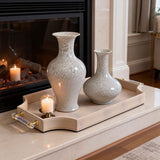 Styled with fresh flowers, perfect as a centerpiece or luxury gift