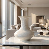 crystalline-flat-belly-vase-lifestyle.jpg	Flat-Belly Crystalline Vase displayed on luxury console table, elegant home décor
