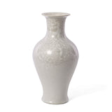 Front view of Jingdezhen Crystalline Phoenix Tail vase, D20xH40cm, unique art piece