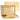 Gold color backgammon set with matching gold dice cups and metallic gold and silver dices