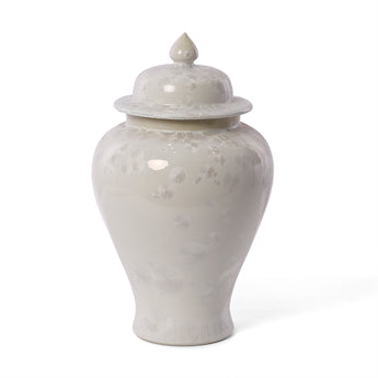 Large-scale Jingdezhen crystalline glaze porcelain temple jar with lid