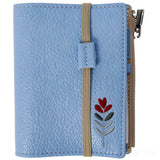 Travel notebook wallet in kraft gift box, perfect as a gift blue