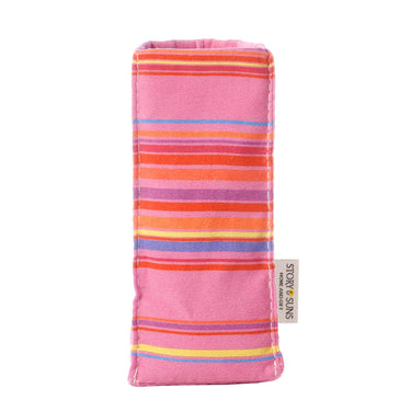 Fabric glasses holder used on a child’s desk holding glasses and pencils, practical and fun gift for kids by Story&Suns