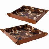 set of 2 men's vanity trays 