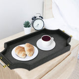 Handmade regency tray with acrylic sides and gold accents by Story & Suns