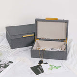 Luxury handmade storage boxes by Story & Suns with velvet interior