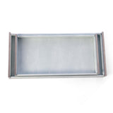 Story & Suns faux shagreen long decorative tray used as a serving tray for drinks