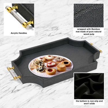 Classic Story & Suns handmade decorative tray for coffee table or vanity