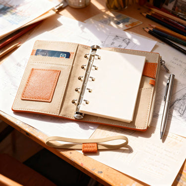 travel journal wallet with card holder