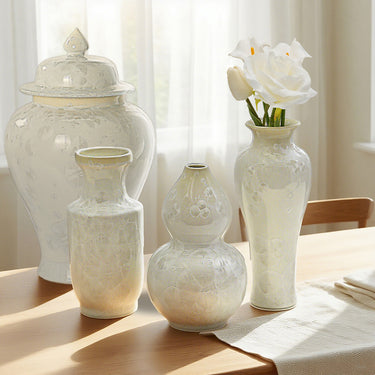 One-of-a-kind Handmade Crystalline Glaze Ceramic Vase for home décor
