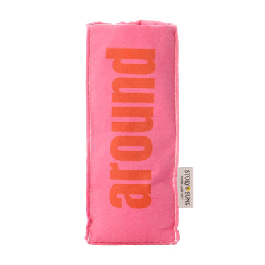 Set of five fabric glasses holder stands holding different eyewear, stylish and practical desk organization by Story&Suns