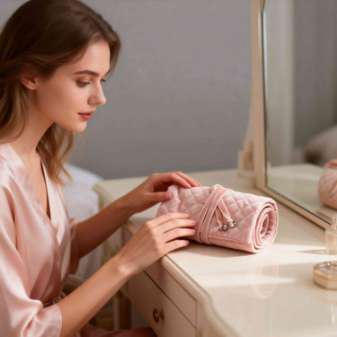 Jewelry Roll – Fully Opened Interior